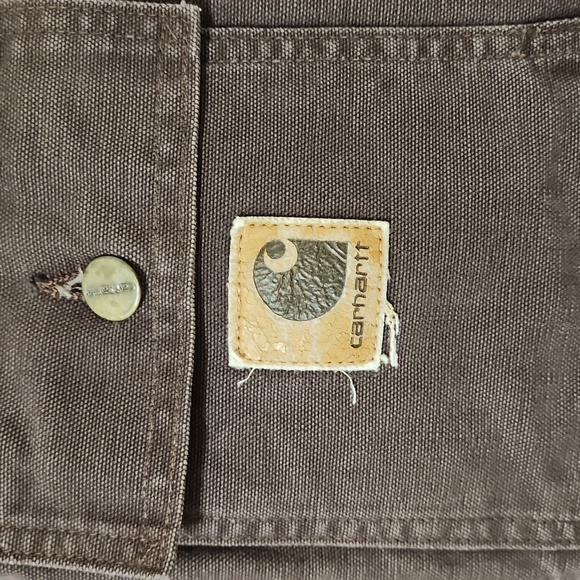 VINTAGE Carhartt Coat Size Men's Large Tall - Picture 5 of 8